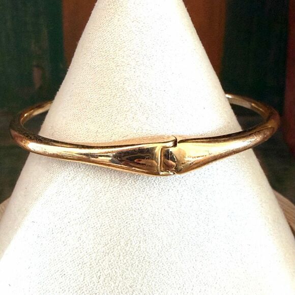 Kate Spade Gold Tone Crystal Open Cuff Bracelet - Picture 3 of 9